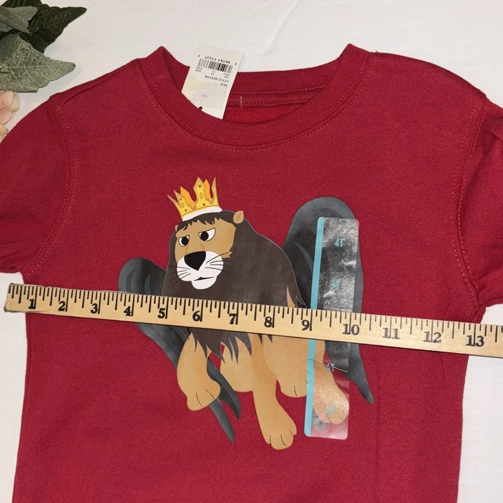 KING MOONRACER 4T Red Long Sleeve Sweatshirt Rudolph The Red Nose Reindeer